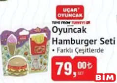 UÇAR OYUNCAK HAMBURGER SETİ